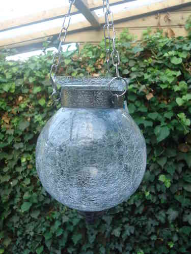 Hanglamp glas craquele